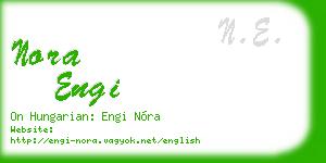 nora engi business card